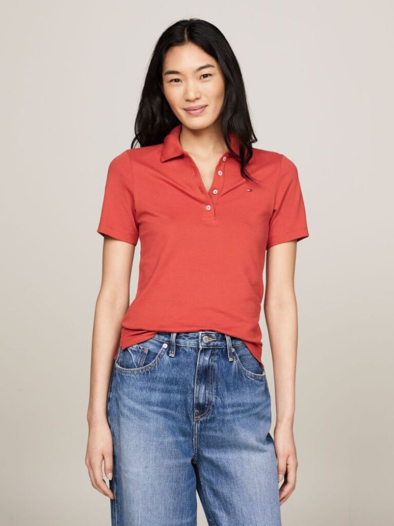 Κόκκινο 1985 Collection Slim Πόλο Μπλούζα  Γυναίκες