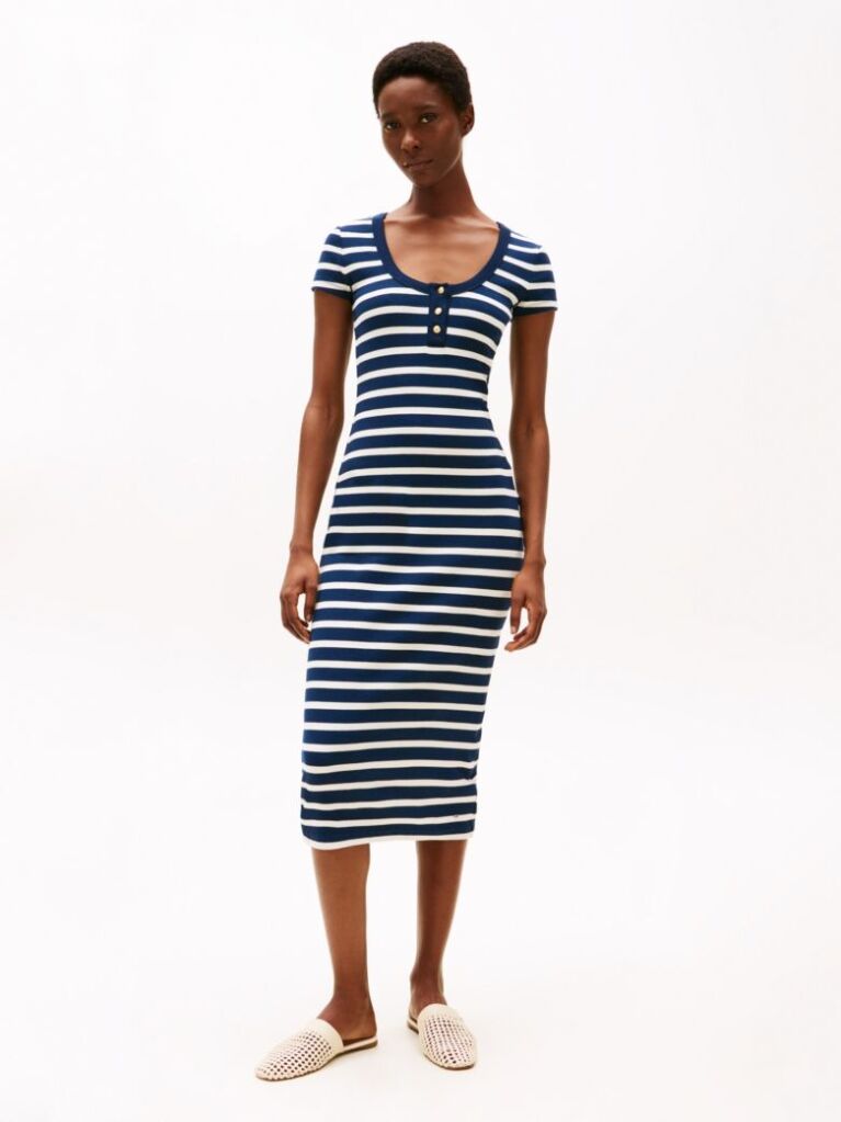 Multi Henley Slim Dress  Women