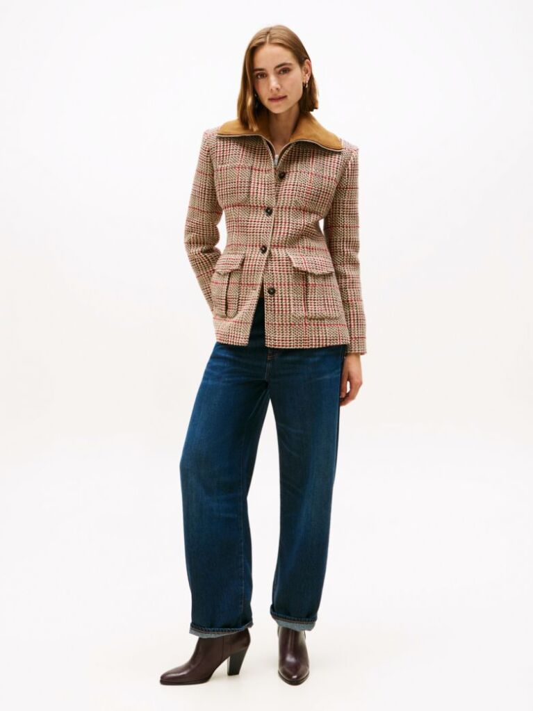 Blue Mid Rise Relaxed Barrel Leg Jeans  Women