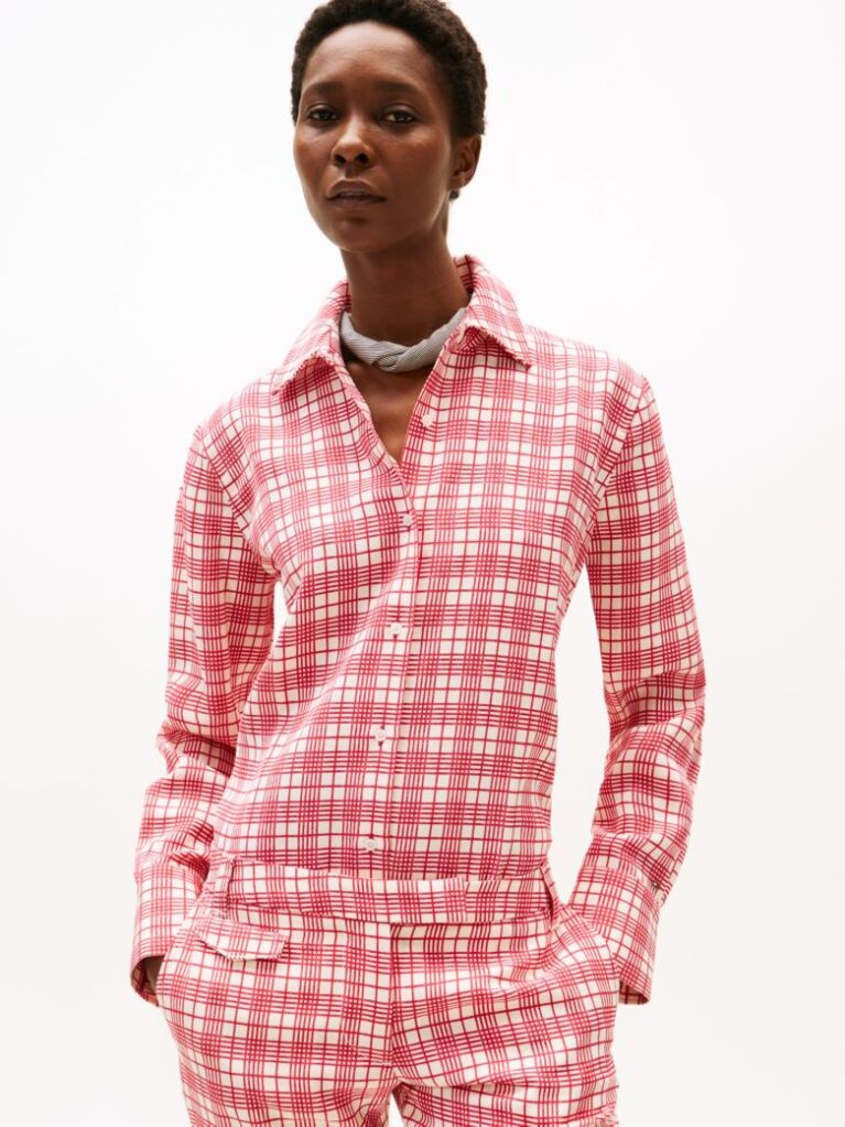 Multi The Runway Collection Regular Silk Blend Shirt  Women