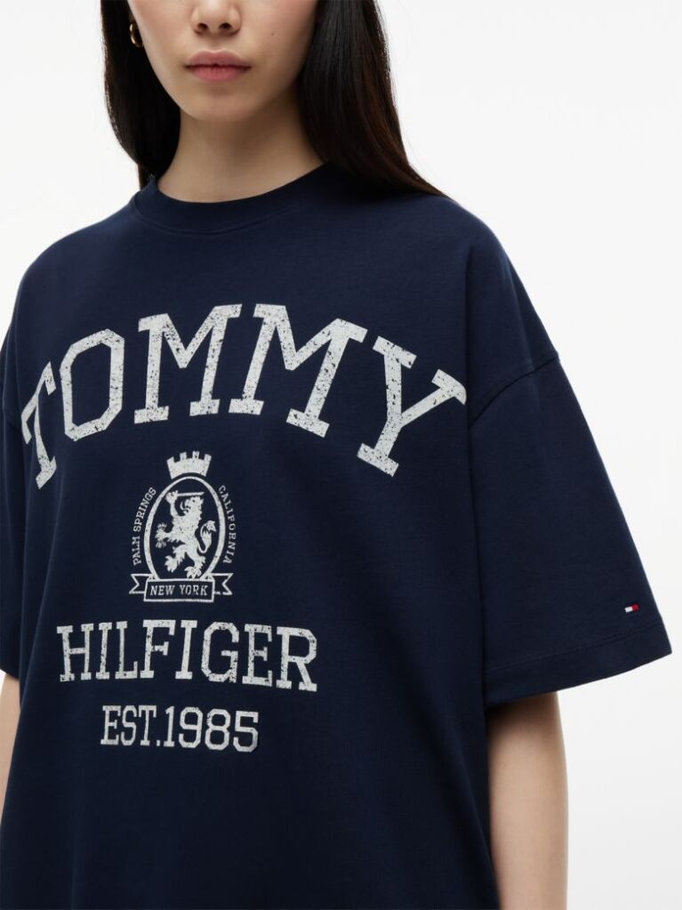 Μπλε T-Shirt Oversized Σε Άνετη Γραμμή  Γυναίκες