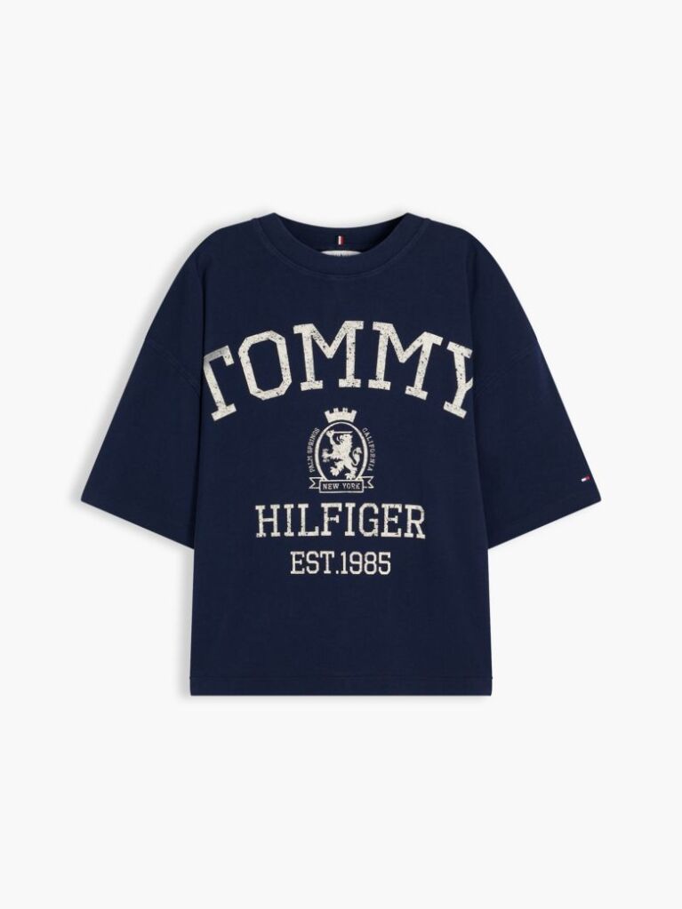 Μπλε T-Shirt Oversized Σε Άνετη Γραμμή  Γυναίκες