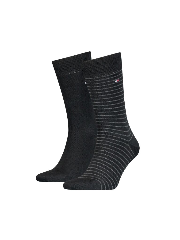 Black 2-Pack Stripe Socks  Men