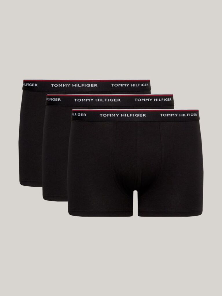 Μαύρο Boxers Από Ελαστικό Βαμβάκι - Σετ 3 Τεμάχια  Άνδρες