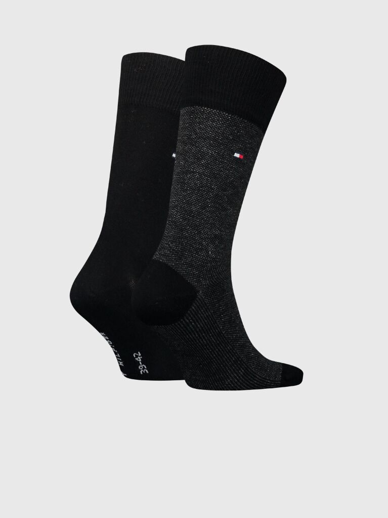 Μαύρο Tommy Hilfiger Ανδρικές Κάλτσες Classic 2 Ζεύγη  Άνδρες