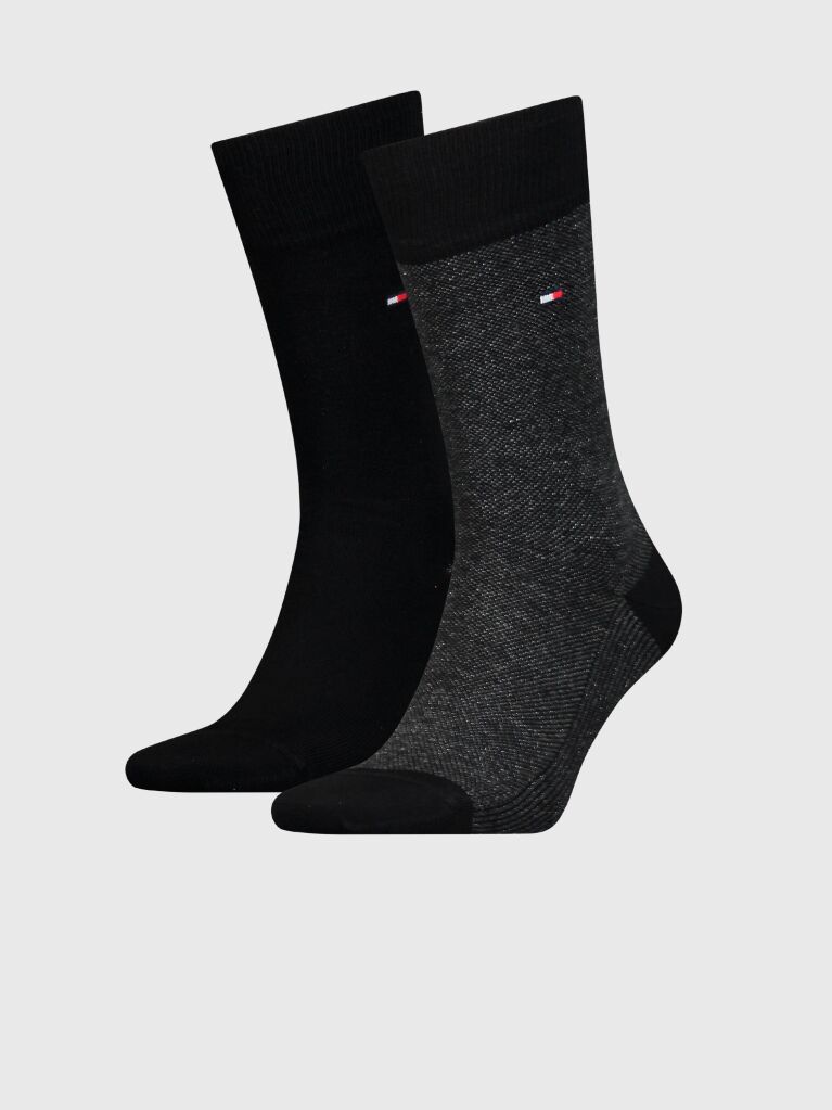 Μαύρο Tommy Hilfiger Ανδρικές Κάλτσες Classic 2 Ζεύγη  Άνδρες