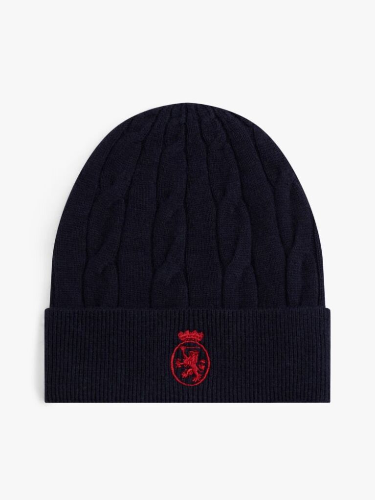 Blue TH Crest Knit Beanie  Kids Unisex