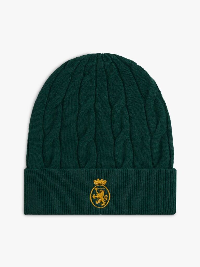 Green TH Crest Knit Beanie  Kids Unisex