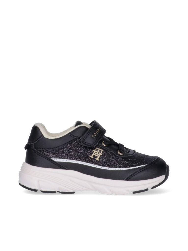 Μαύρο Sneakers Με Λογότυπο Και Velcro  Κορίτσια