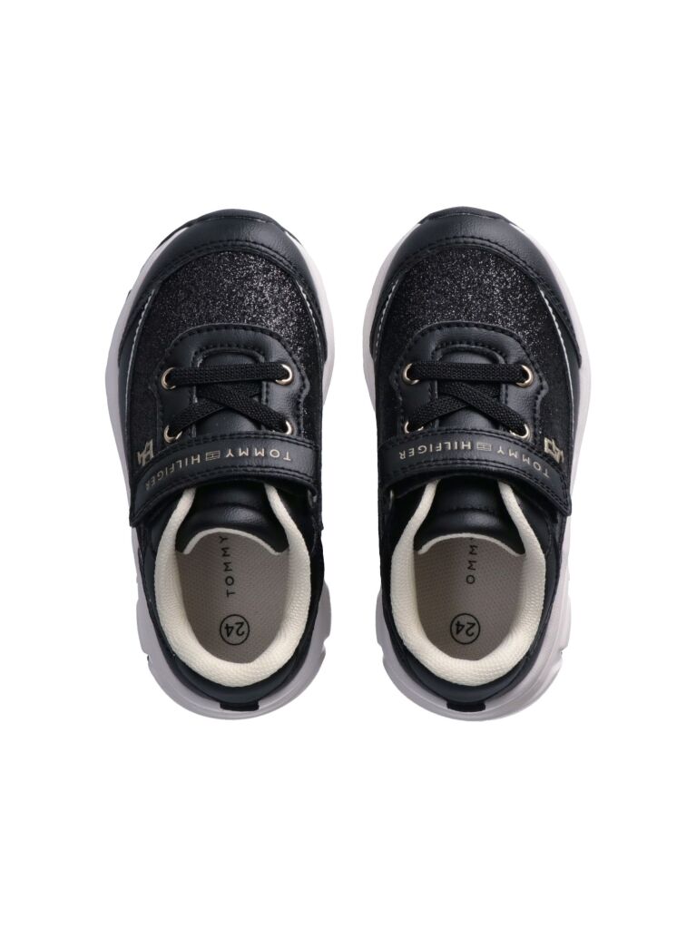 Μαύρο Sneakers Με Λογότυπο Και Velcro  Κορίτσια