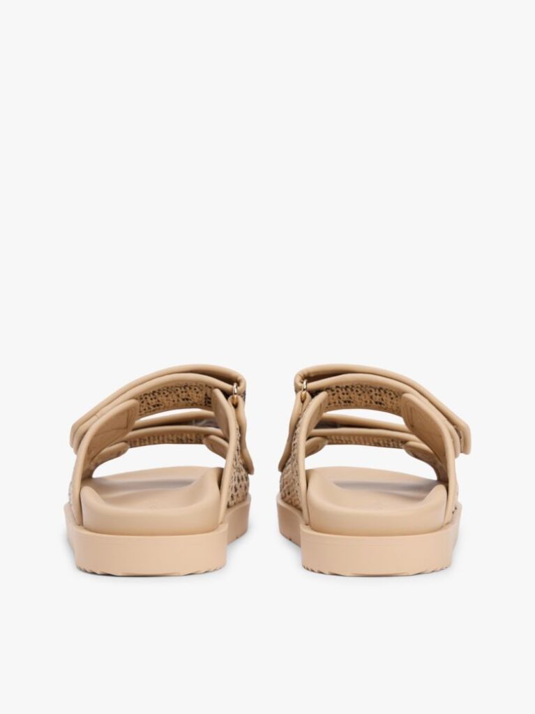 Multi Raffia TH Monogram Double Strap Sandals  Women