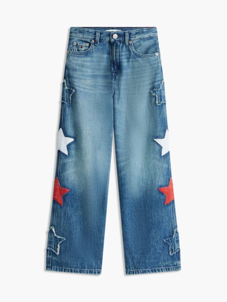 Blue Mabel Star High Rise Wide Leg Jeans  Girls
