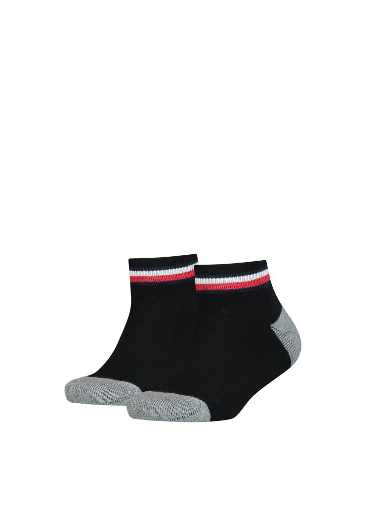 Black Kids' 2-Pack Ankle Socks  Kids Unisex