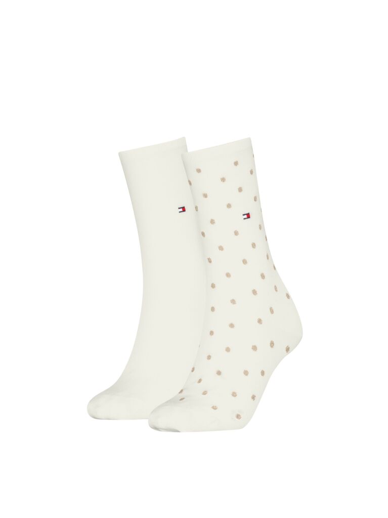 White Tommy Hilfiger Dot Women's Socks (2 pack)  Women