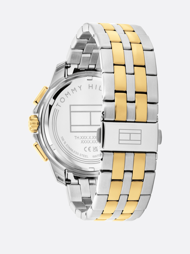 Grey Grey Dial Two-Tone Sub-Counter Watch  Men
