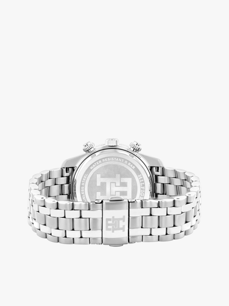 White Navy Bezel Chronograph Watch  Men