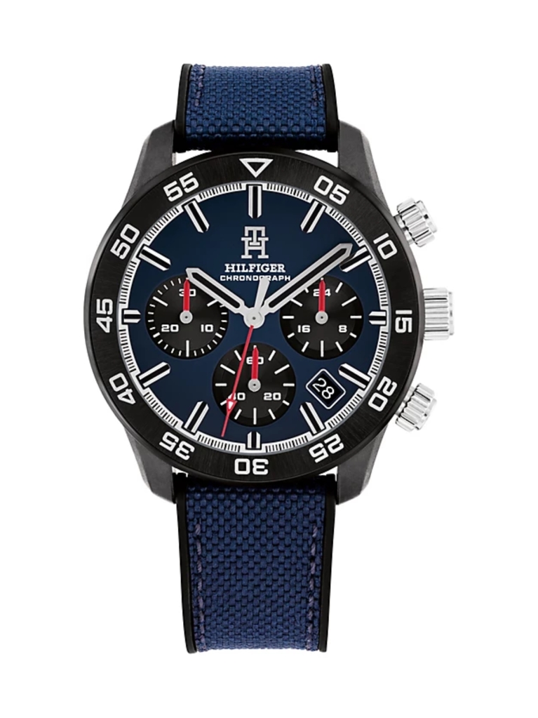 Μπλε TH Monogram Μπλε Ρολόι Chronograph Watch  Άνδρες