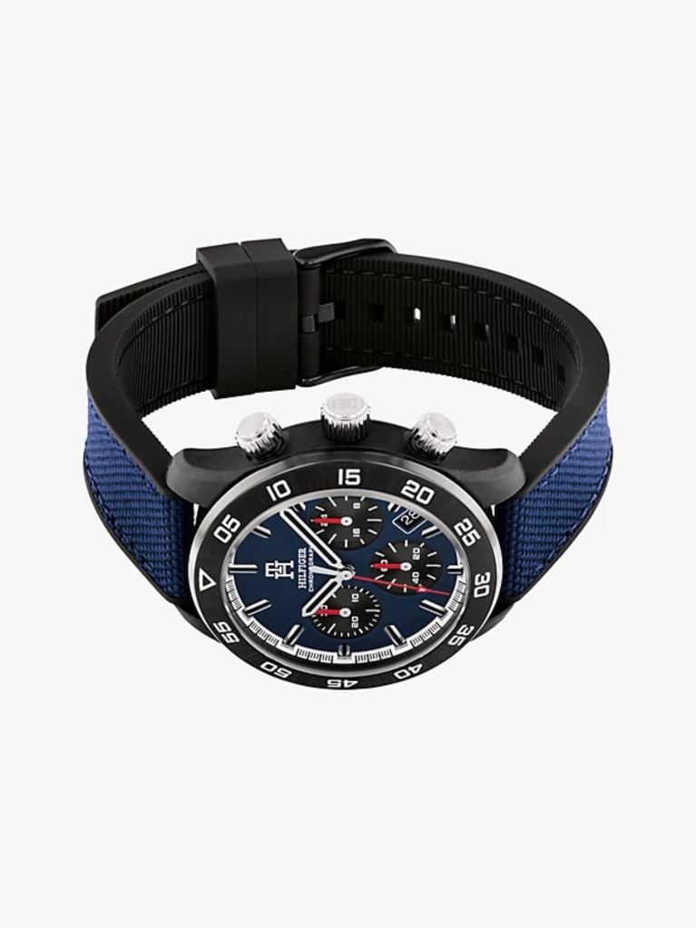 Μπλε TH Monogram Μπλε Ρολόι Chronograph Watch  Άνδρες