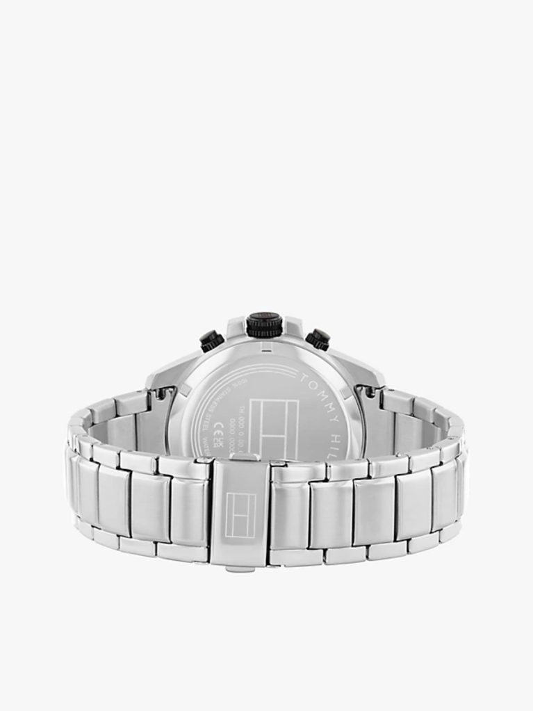 Blue Navy Dial Stainless Steel Chain-Link Watch  Men