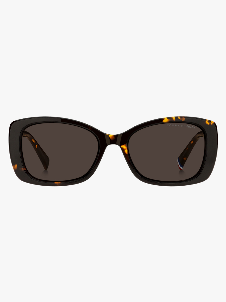 Brown Rectangular Sunglasses  Women