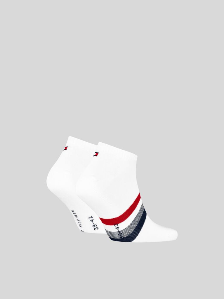 White Tommy Hilfiger Men's Sneaker Socks 2 Pack  Men