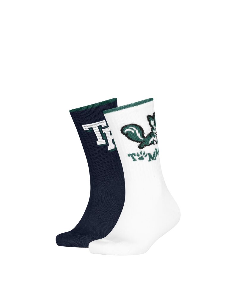 Multi 2-Pack Logo Socks  Kids Unisex