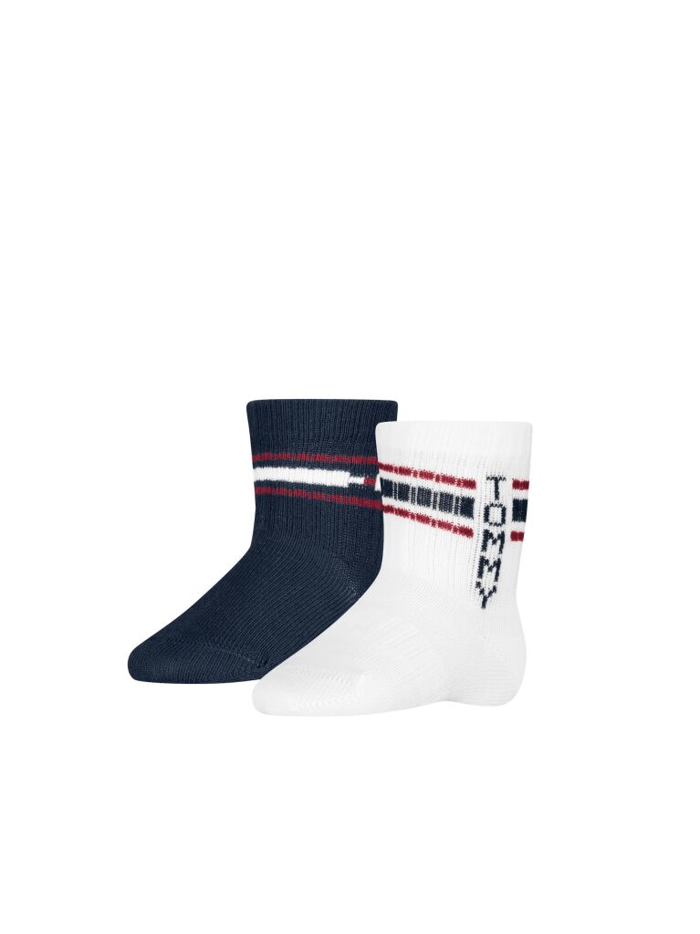 Multi Tommy Hilfiger Babies' Crew Socks 2 Pack  Newborn