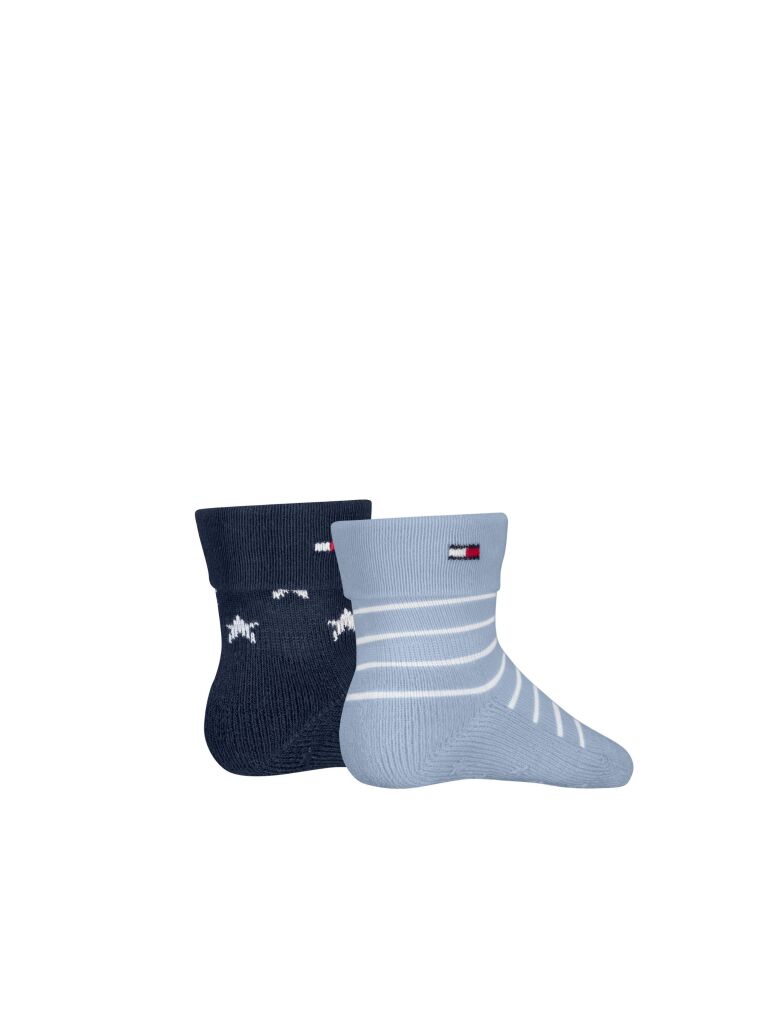 Blue Tommy Hilfiger Babies' Classic Socks 2 Pack  Newborn