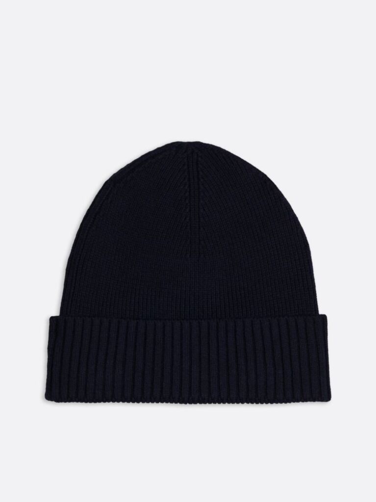 Blue Hilfiger Flag Beanie With Cashmere  Men