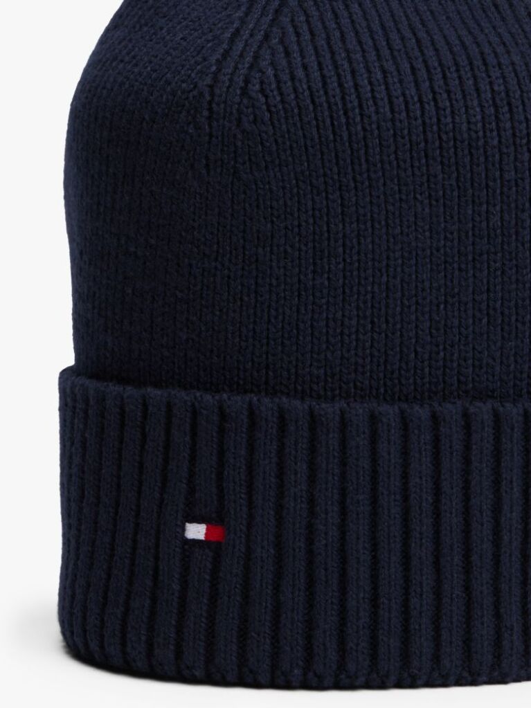 Blue Hilfiger Flag Beanie With Cashmere  Men