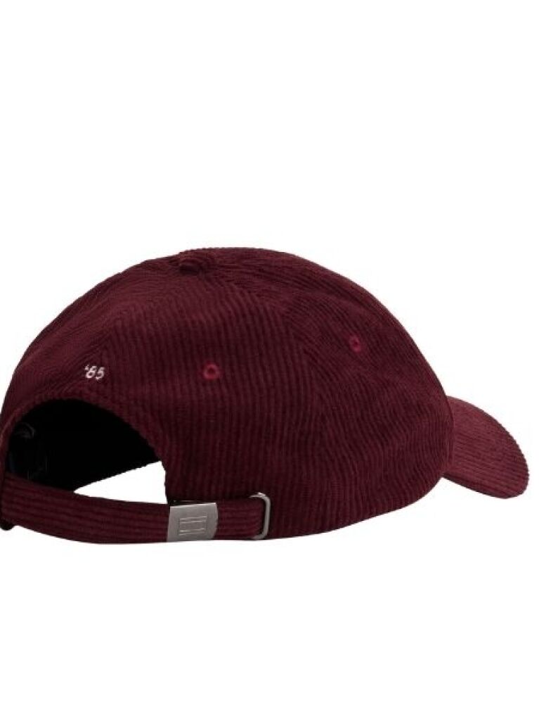 Red Hilfiger Flag Corduroy Baseball Cap  Men
