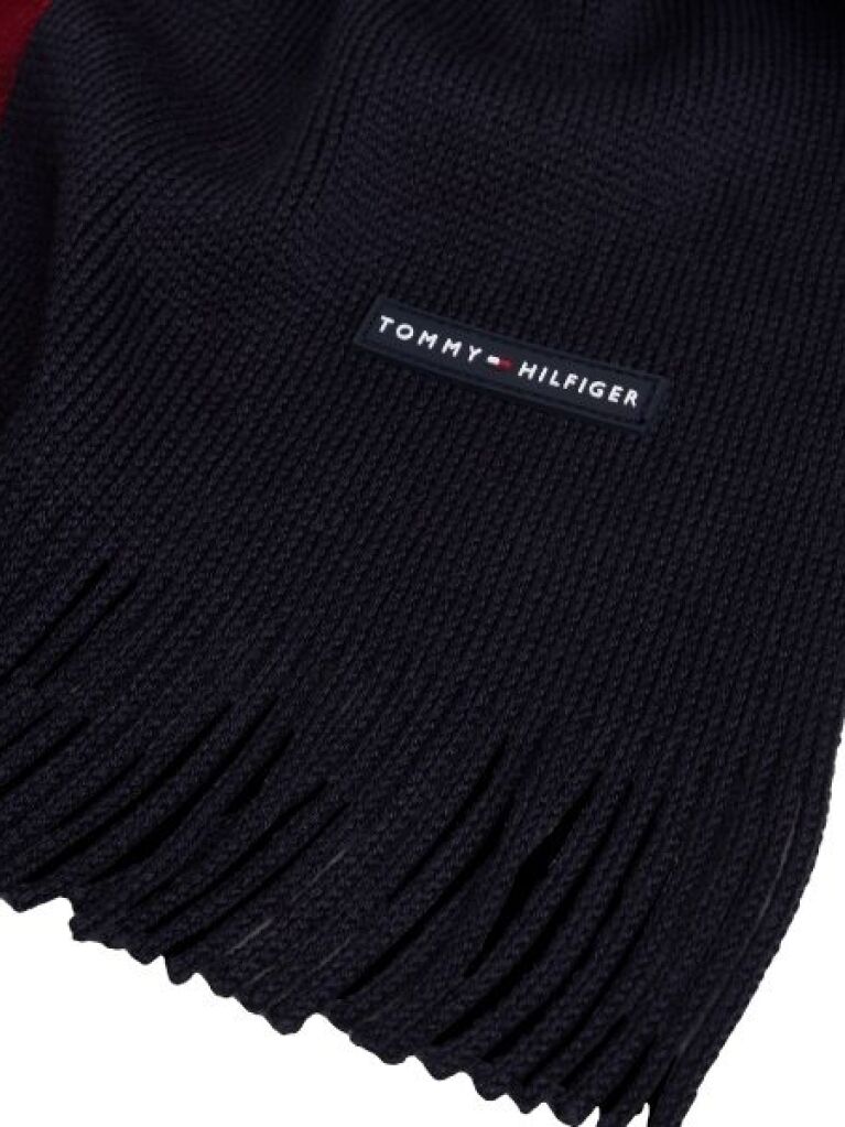 Blue Modern Heritage Signature Wool Blend Scarf  Men