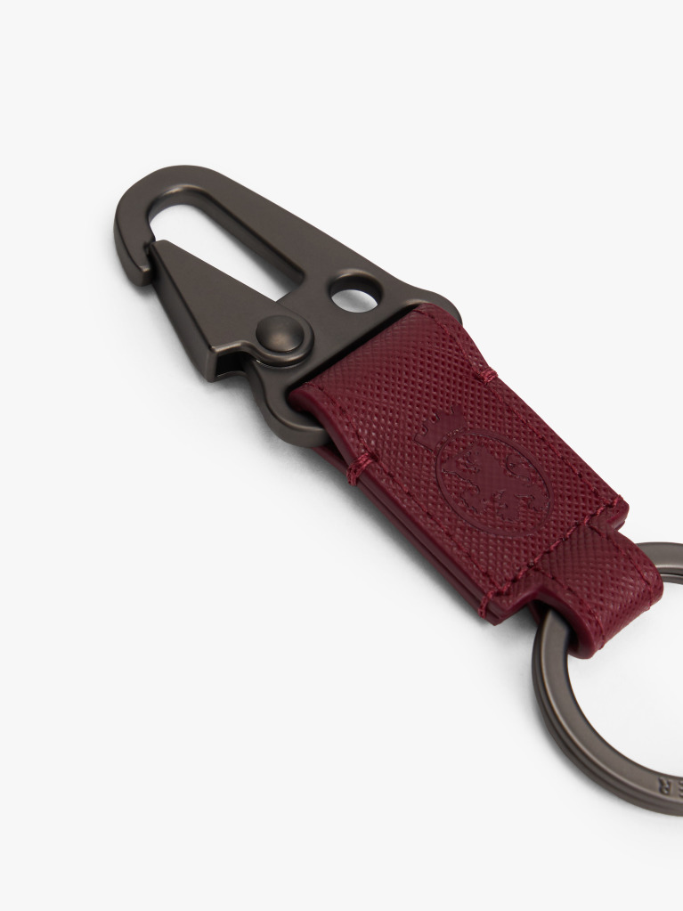 Red Leather Card Holder And Key Fob Set  Men