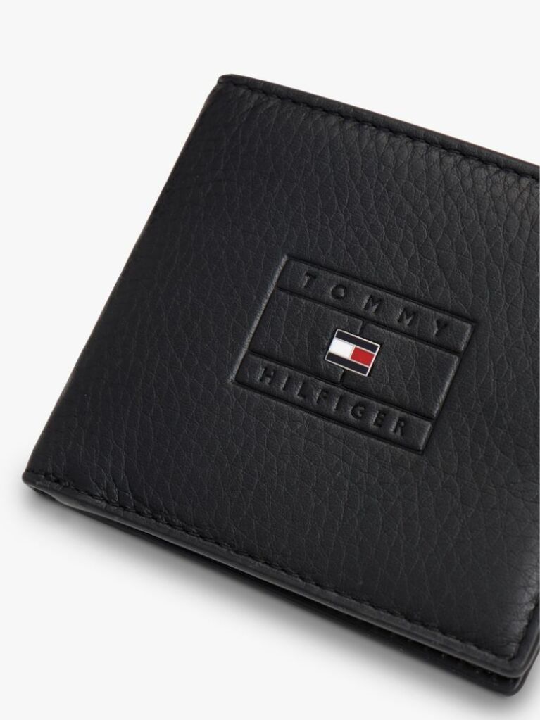 Black Casual Leather Bifold Credit Card Wallet  Men