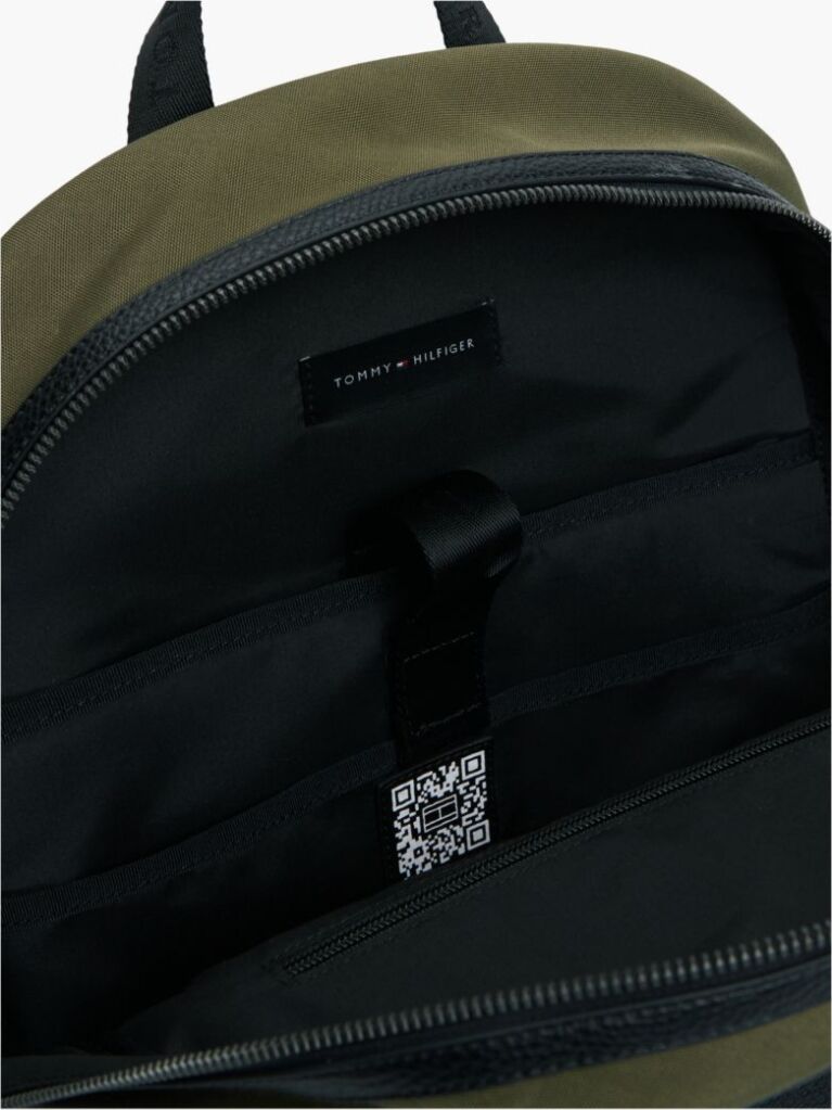 Green Logo Double Zip Dome Backpack  Men