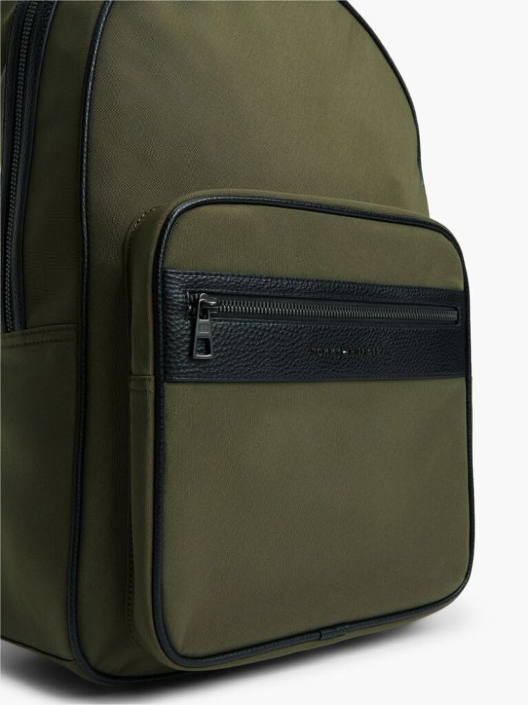 Green Logo Double Zip Dome Backpack  Men