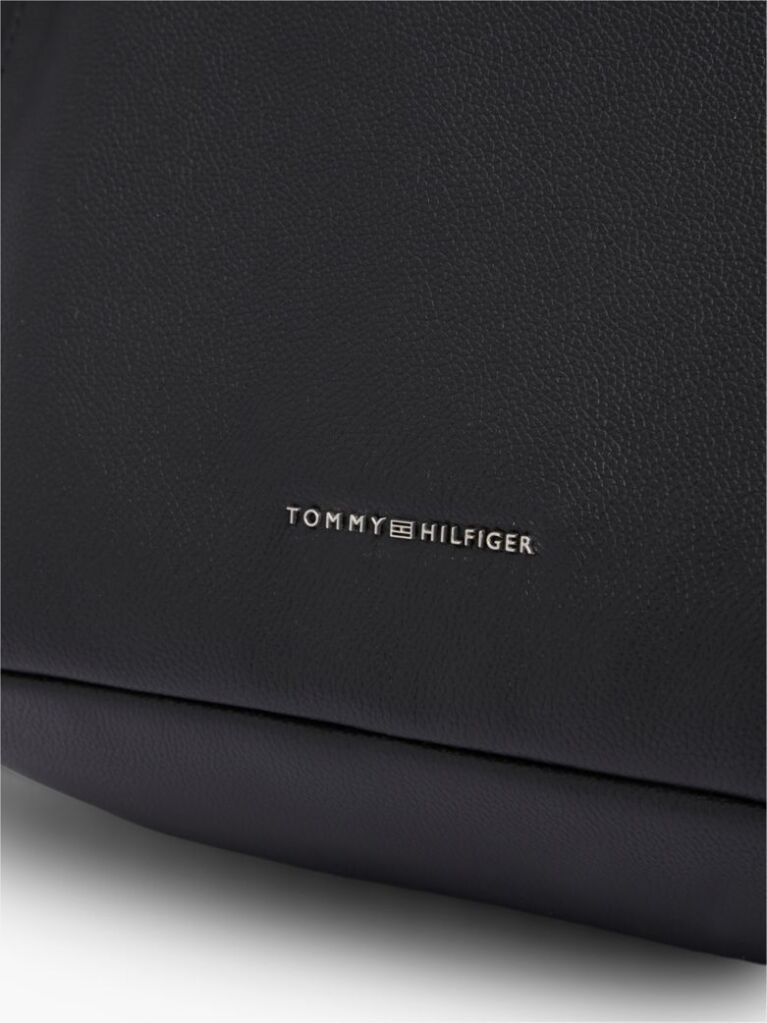 Black TH Business Leather Dome Backpack  Men