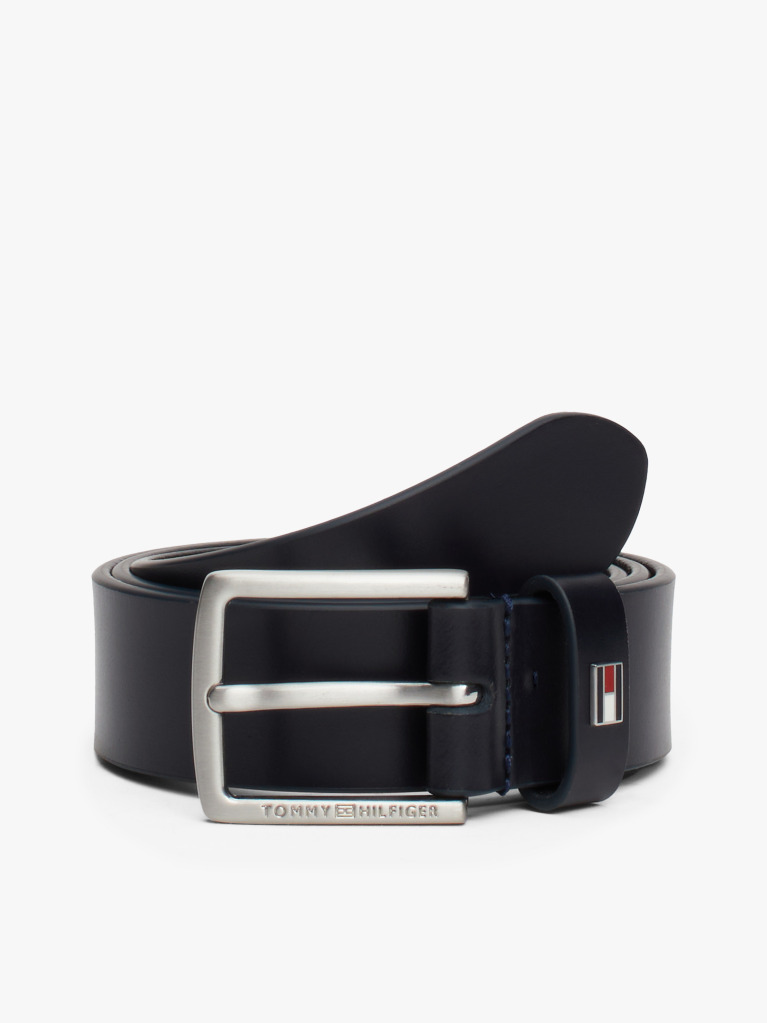 Blue Kids' Essential Enamel Flag Leather Belt  Kids Unisex