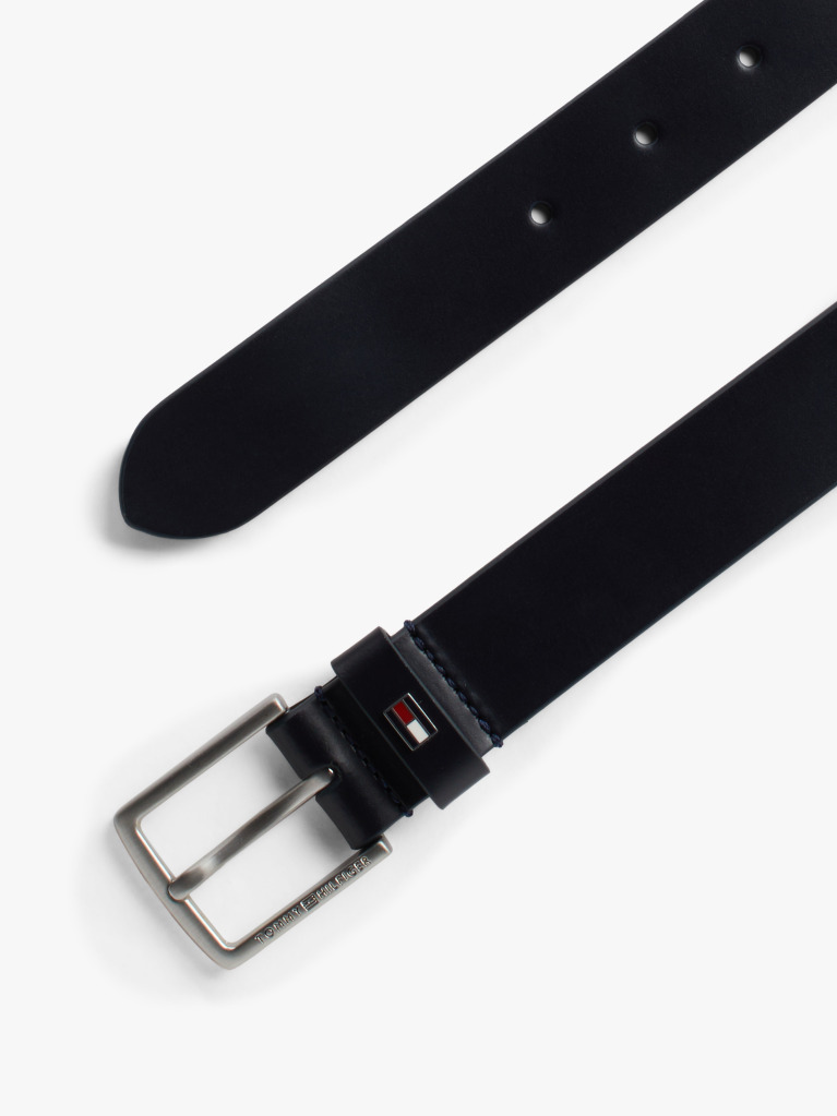 Blue Kids' Essential Enamel Flag Leather Belt  Kids Unisex