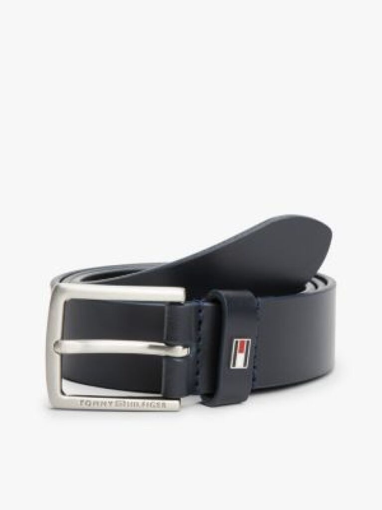 Blue Kids' Essential Enamel Flag Leather Belt  Kids Unisex