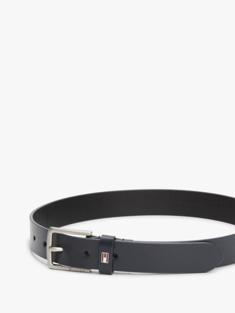 Blue Kids' Essential Enamel Flag Leather Belt  Kids Unisex