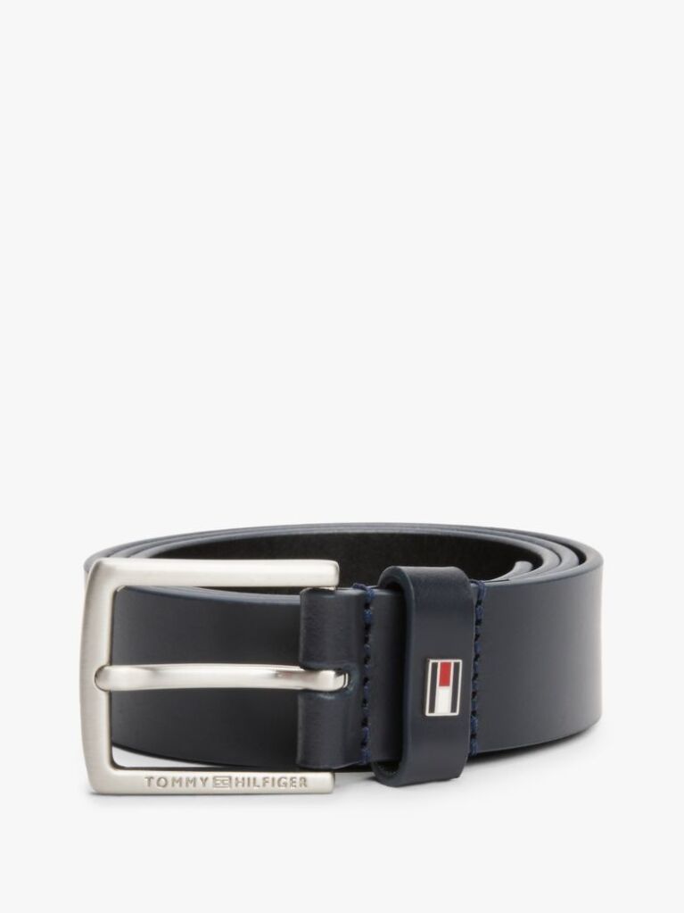 Blue Kids' Essential Enamel Flag Leather Belt  Kids Unisex
