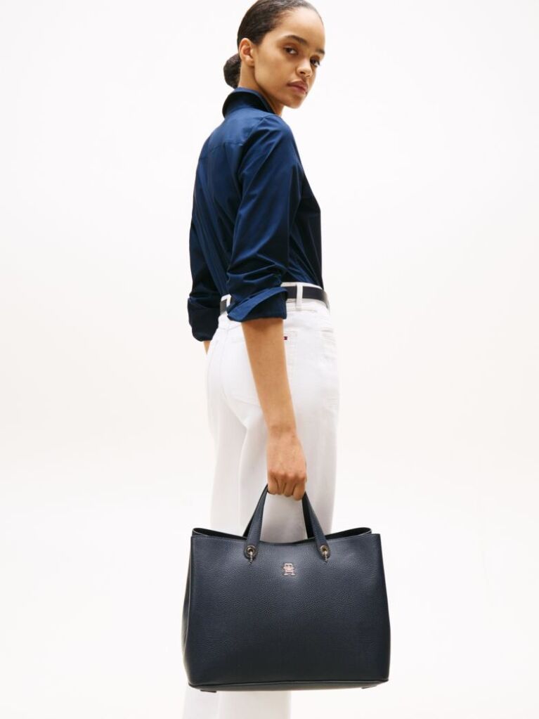 Blue Chic Monogram Satchel  Women