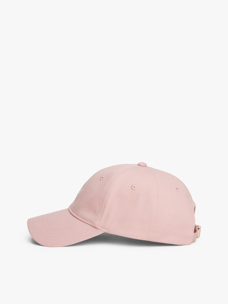 Pink TH Monogram Embroidery Baseball Cap  Women