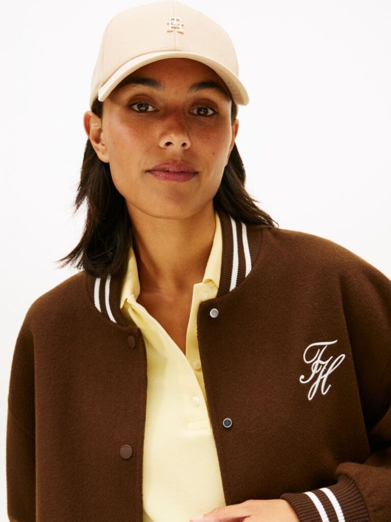 Beige Chic TH Monogram Baseball Cap  Women