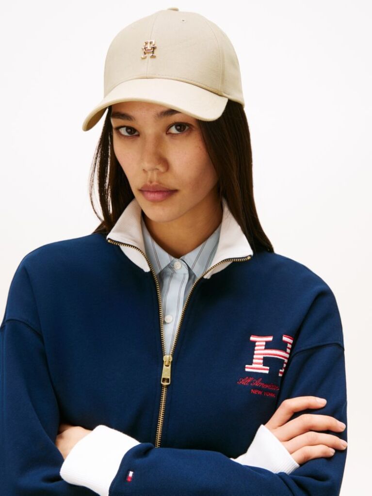 Beige Chic TH Monogram Baseball Cap  Women