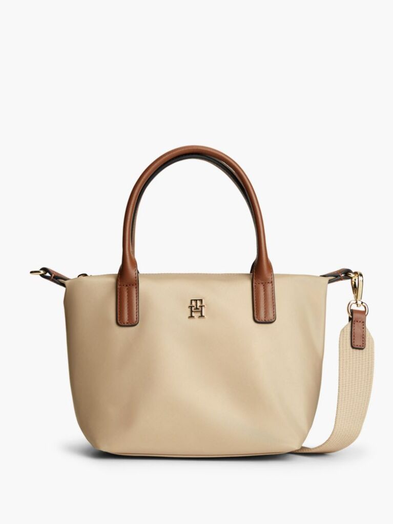 Beige Webbing Crossbody Tote Bag  Women
