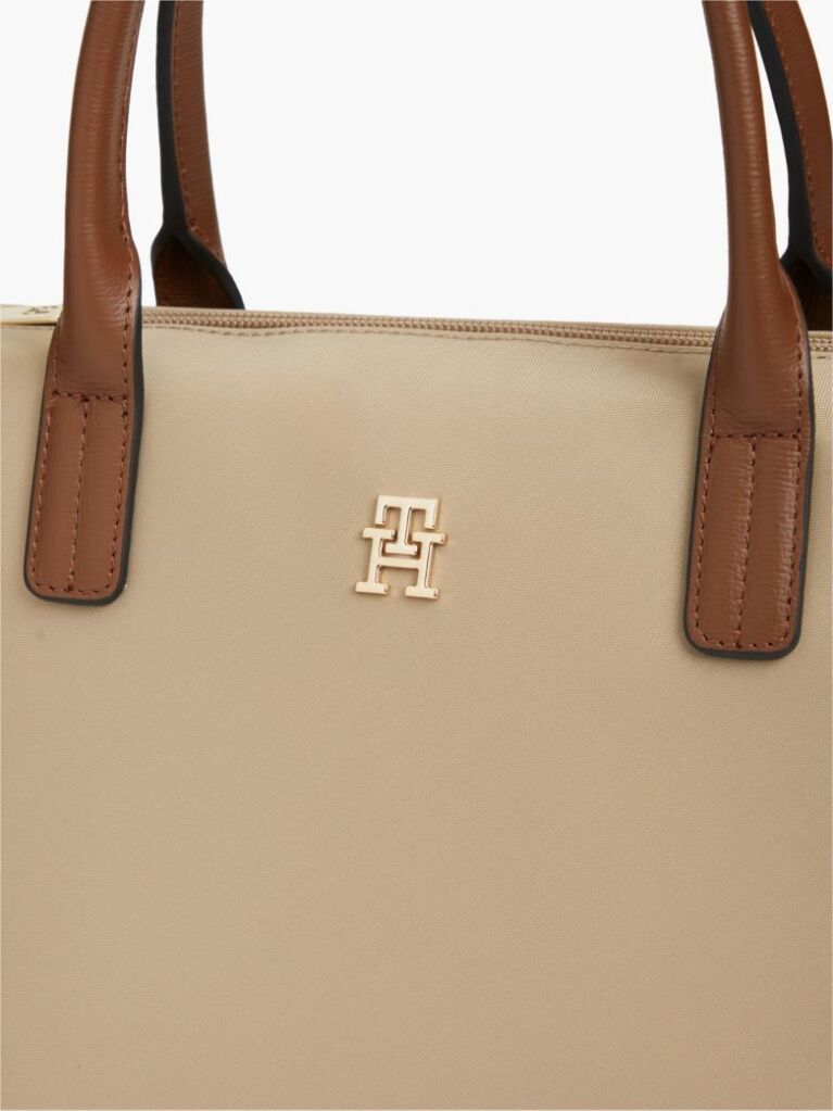 Beige Webbing Crossbody Tote Bag  Women