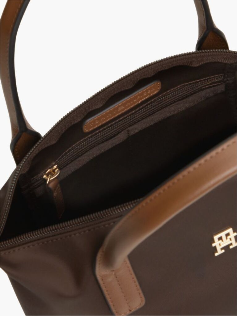Brown Webbing Crossbody Tote Bag  Women