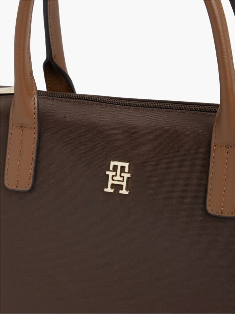 Brown Webbing Crossbody Tote Bag  Women
